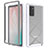 Silicone Transparent Frame Case Cover 360 Degrees ZJ1 for Samsung Galaxy Note 20 5G