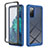 Silicone Transparent Frame Case Cover 360 Degrees ZJ1 for Samsung Galaxy S20 FE (2022) 5G