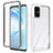 Silicone Transparent Frame Case Cover 360 Degrees ZJ1 for Samsung Galaxy S20 Plus