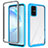 Silicone Transparent Frame Case Cover 360 Degrees ZJ1 for Samsung Galaxy S20 Plus