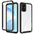 Silicone Transparent Frame Case Cover 360 Degrees ZJ1 for Samsung Galaxy S20 Plus Black