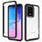 Silicone Transparent Frame Case Cover 360 Degrees ZJ1 for Samsung Galaxy S20 Ultra Black