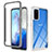 Silicone Transparent Frame Case Cover 360 Degrees ZJ1 for Samsung Galaxy S20 White