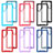 Silicone Transparent Frame Case Cover 360 Degrees ZJ1 for Samsung Galaxy S22 Ultra 5G