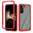 Silicone Transparent Frame Case Cover 360 Degrees ZJ1 for Samsung Galaxy S24 5G