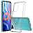 Silicone Transparent Frame Case Cover 360 Degrees ZJ1 for Xiaomi Poco M4 Pro 5G