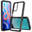 Silicone Transparent Frame Case Cover 360 Degrees ZJ1 for Xiaomi Poco M4 Pro 5G Black