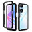 Silicone Transparent Frame Case Cover 360 Degrees ZJ2 for Oppo A58 5G