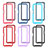 Silicone Transparent Frame Case Cover 360 Degrees ZJ2 for Samsung Galaxy A04s