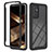 Silicone Transparent Frame Case Cover 360 Degrees ZJ2 for Samsung Galaxy A15 4G Black