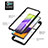 Silicone Transparent Frame Case Cover 360 Degrees ZJ2 for Samsung Galaxy A52s 5G