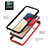 Silicone Transparent Frame Case Cover 360 Degrees ZJ2 for Samsung Galaxy F02S SM-E025F