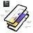 Silicone Transparent Frame Case Cover 360 Degrees ZJ2 for Samsung Galaxy F42 5G