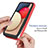 Silicone Transparent Frame Case Cover 360 Degrees ZJ2 for Samsung Galaxy M02s