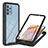 Silicone Transparent Frame Case Cover 360 Degrees ZJ2 for Samsung Galaxy M32 5G