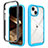 Silicone Transparent Frame Case Cover 360 Degrees ZJ3 for Apple iPhone 13