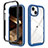 Silicone Transparent Frame Case Cover 360 Degrees ZJ3 for Apple iPhone 13