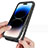 Silicone Transparent Frame Case Cover 360 Degrees ZJ3 for Apple iPhone 13 Pro Max