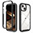 Silicone Transparent Frame Case Cover 360 Degrees ZJ3 for Apple iPhone 14