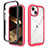 Silicone Transparent Frame Case Cover 360 Degrees ZJ3 for Apple iPhone 14