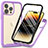 Silicone Transparent Frame Case Cover 360 Degrees ZJ3 for Apple iPhone 14 Pro