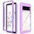 Silicone Transparent Frame Case Cover 360 Degrees ZJ3 for Google Pixel 7 5G