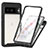 Silicone Transparent Frame Case Cover 360 Degrees ZJ3 for Google Pixel 7a 5G