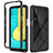 Silicone Transparent Frame Case Cover 360 Degrees ZJ3 for LG Stylo 7