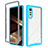 Silicone Transparent Frame Case Cover 360 Degrees ZJ3 for LG Velvet 4G