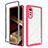 Silicone Transparent Frame Case Cover 360 Degrees ZJ3 for LG Velvet 5G