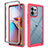 Silicone Transparent Frame Case Cover 360 Degrees ZJ3 for Motorola Moto Edge 40 Pro 5G