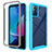 Silicone Transparent Frame Case Cover 360 Degrees ZJ3 for Motorola Moto G Play (2023)