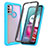 Silicone Transparent Frame Case Cover 360 Degrees ZJ3 for Motorola Moto G10