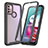 Silicone Transparent Frame Case Cover 360 Degrees ZJ3 for Motorola Moto G10 Black