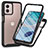 Silicone Transparent Frame Case Cover 360 Degrees ZJ3 for Motorola Moto G53 5G Black