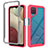 Silicone Transparent Frame Case Cover 360 Degrees ZJ3 for Samsung Galaxy A12 5G