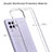 Silicone Transparent Frame Case Cover 360 Degrees ZJ3 for Samsung Galaxy A22 4G