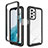 Silicone Transparent Frame Case Cover 360 Degrees ZJ3 for Samsung Galaxy A23 4G Black