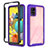 Silicone Transparent Frame Case Cover 360 Degrees ZJ3 for Samsung Galaxy A51 4G