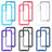 Silicone Transparent Frame Case Cover 360 Degrees ZJ3 for Samsung Galaxy A52 4G