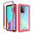 Silicone Transparent Frame Case Cover 360 Degrees ZJ3 for Samsung Galaxy A52 4G