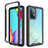 Silicone Transparent Frame Case Cover 360 Degrees ZJ3 for Samsung Galaxy A52s 5G