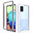 Silicone Transparent Frame Case Cover 360 Degrees ZJ3 for Samsung Galaxy A71 4G A715