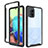 Silicone Transparent Frame Case Cover 360 Degrees ZJ3 for Samsung Galaxy A71 4G A715