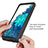 Silicone Transparent Frame Case Cover 360 Degrees ZJ3 for Samsung Galaxy S20 FE (2022) 5G