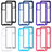 Silicone Transparent Frame Case Cover 360 Degrees ZJ3 for Samsung Galaxy S20 FE (2022) 5G