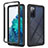 Silicone Transparent Frame Case Cover 360 Degrees ZJ3 for Samsung Galaxy S20 FE (2022) 5G Black