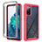 Silicone Transparent Frame Case Cover 360 Degrees ZJ3 for Samsung Galaxy S20 FE (2022) 5G Hot Pink