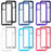 Silicone Transparent Frame Case Cover 360 Degrees ZJ3 for Samsung Galaxy S20 FE 4G