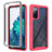 Silicone Transparent Frame Case Cover 360 Degrees ZJ3 for Samsung Galaxy S20 FE 5G Hot Pink